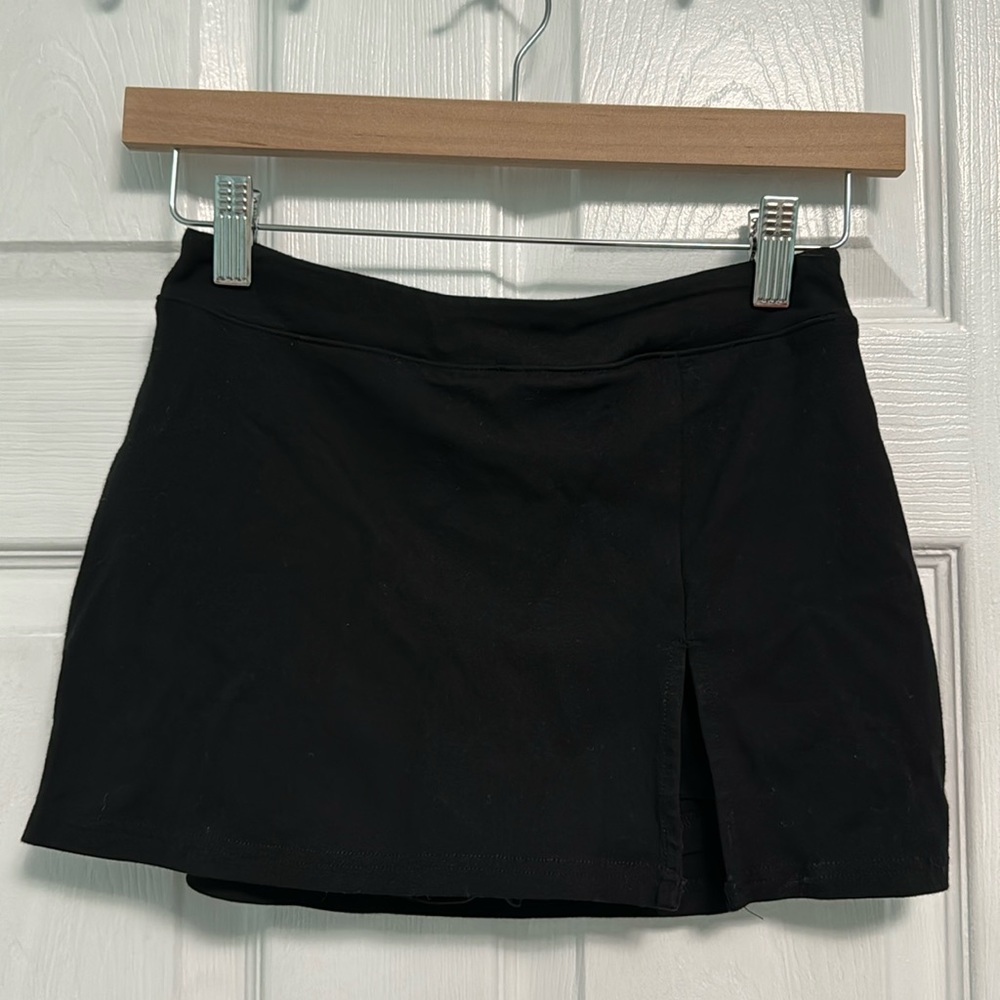 Urban Outfitters Grace Knit Mini Skort in Black